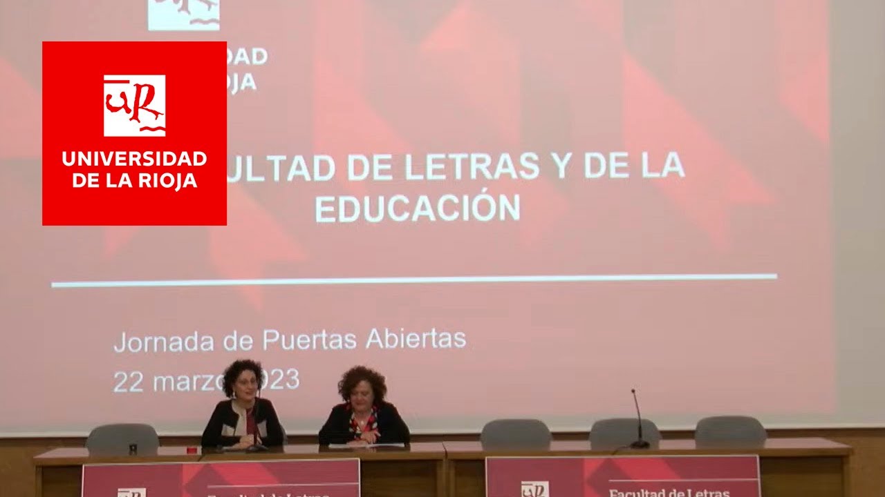 Jornadas informativas · Facultad de Letras y de la Educación · #PuertasAbiertasUR