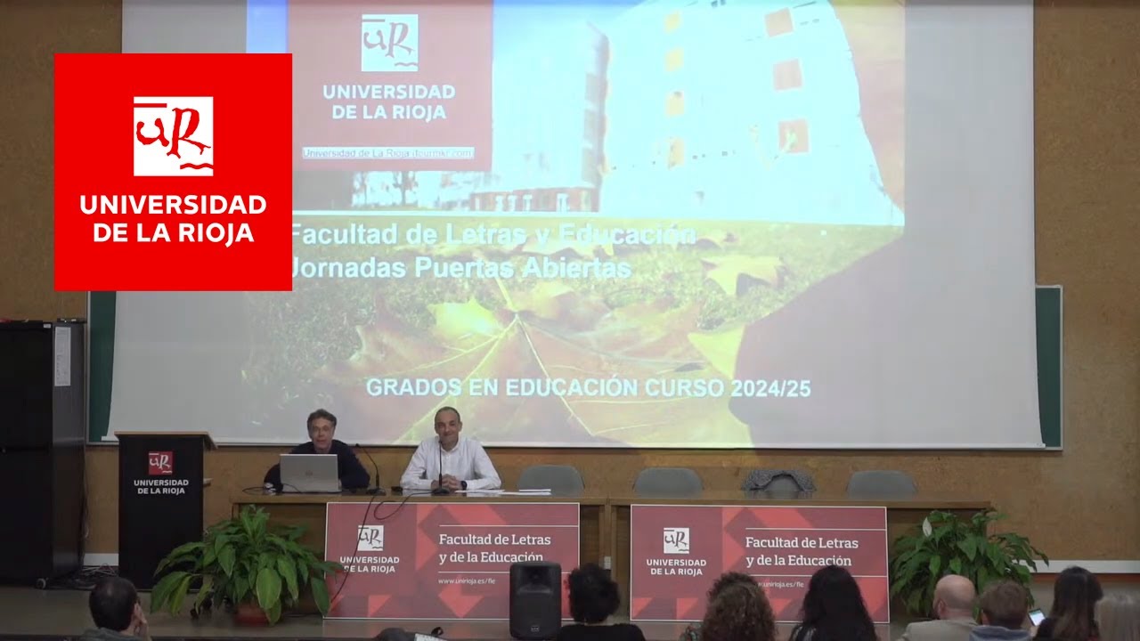 Jornadas informativas · Facultad de Letras y de la Educación #PuertasAbiertasUR