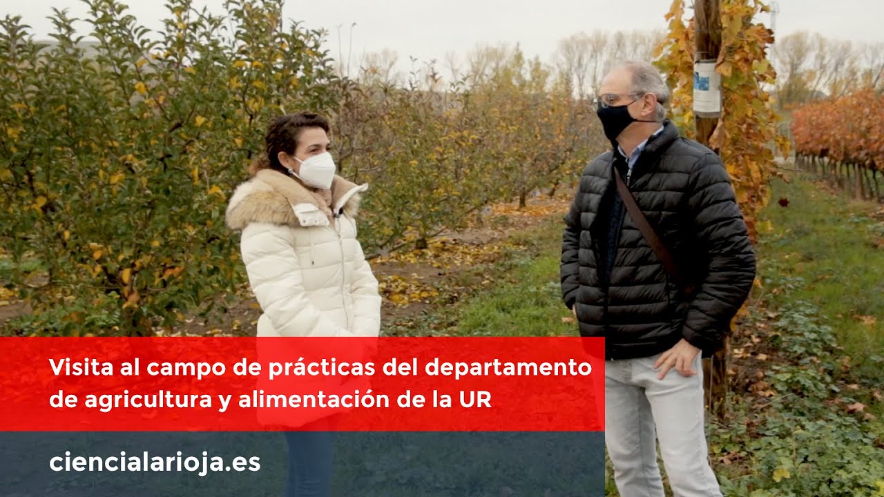 Visita al campo de prácticas agrícolas de la Universidad de La Rioja