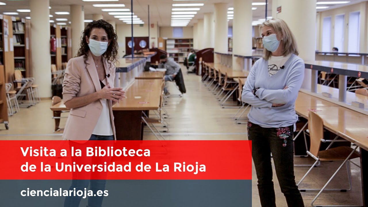 Visita a la biblioteca de la Universidad de La Rioja